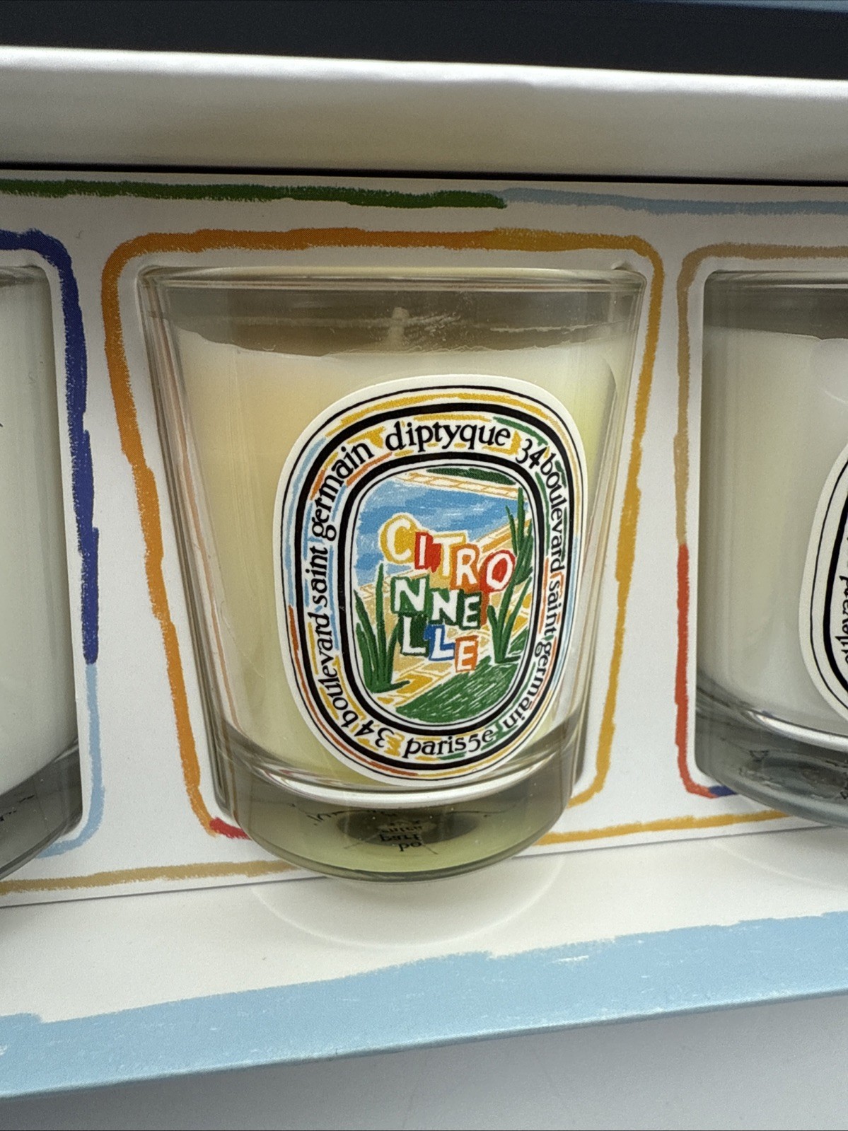 DIPTYQUE Cyprès candle 70g, Citronnelle candle 70g, Figuier candle 70g