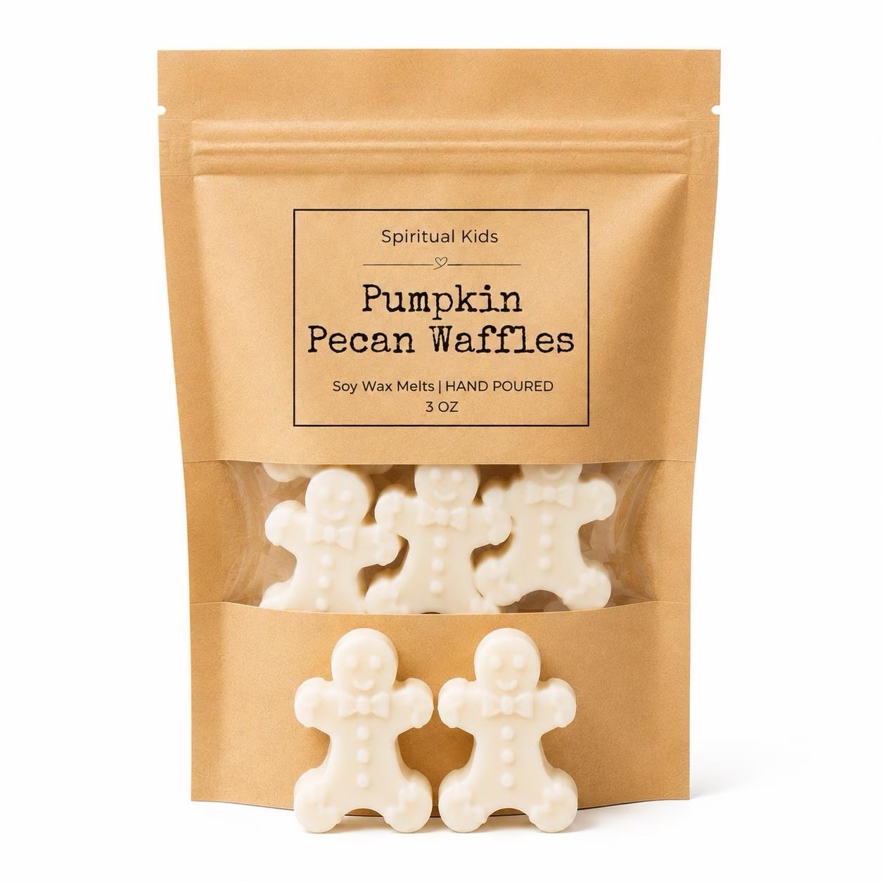 Gingerbread Shaped Soy Wax Melts 3.2oz | Food Scented | Holiday Scents |