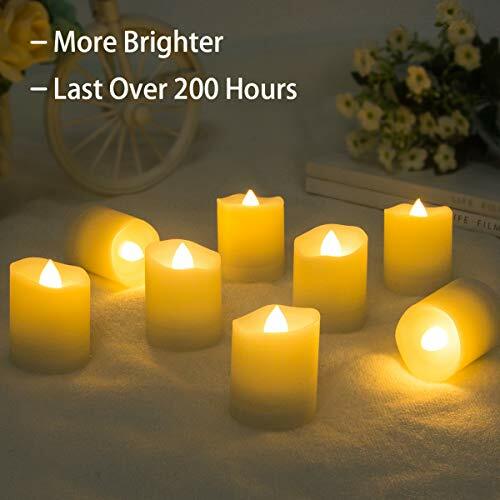6/12Pcs LED Tea Lights Flameless with Remote Candles Votive Battery Operated