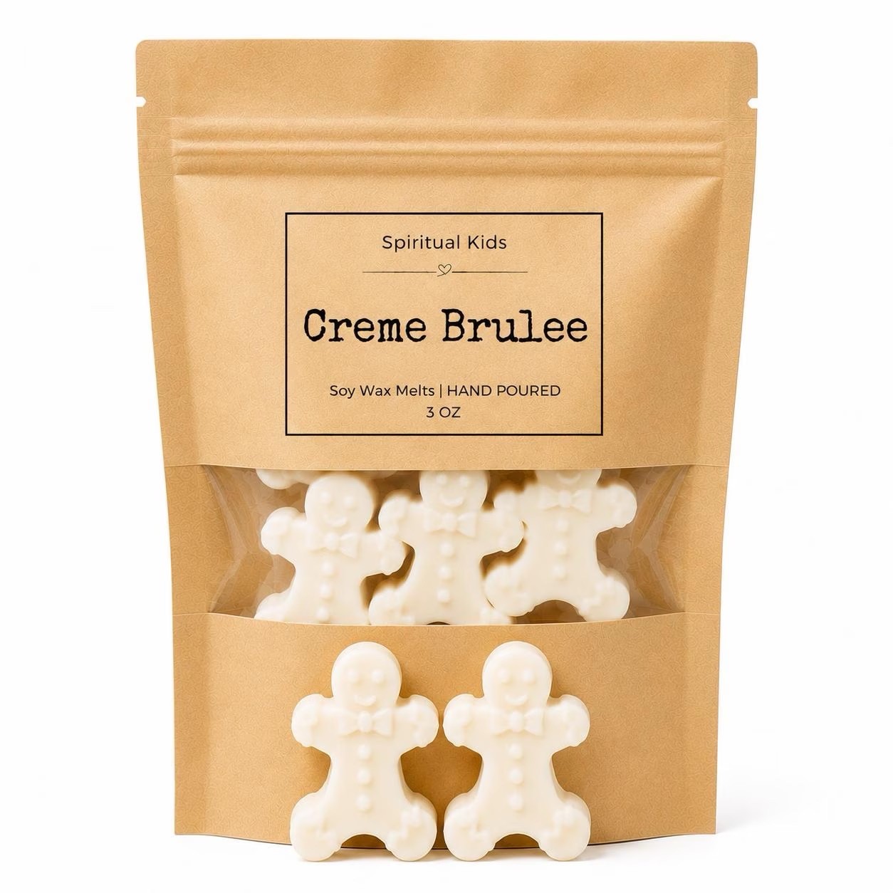 Gingerbread Shaped Soy Wax Melts 3.2oz | Food Scented | Holiday Scents |
