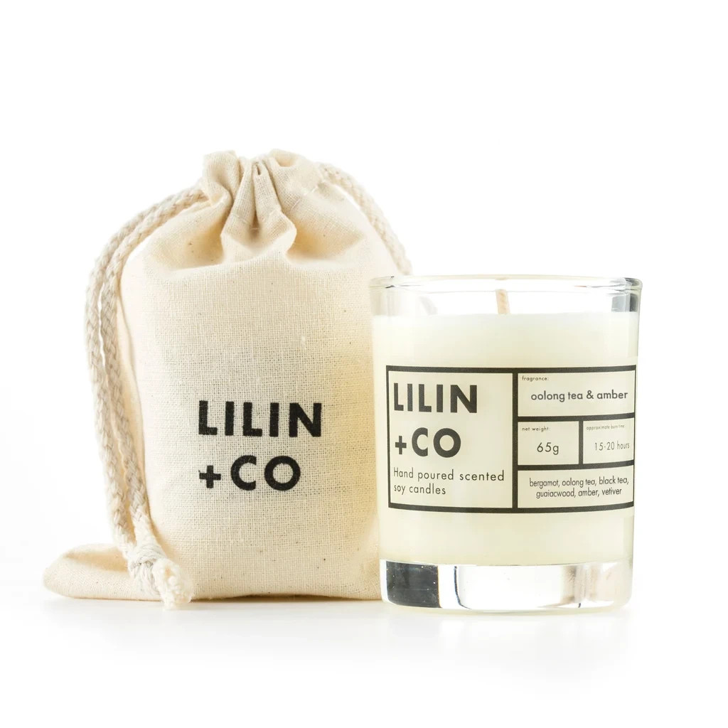 Artisan Oolong Tea & Amber Scented Candle | Luxury Warm Winter Fragrance