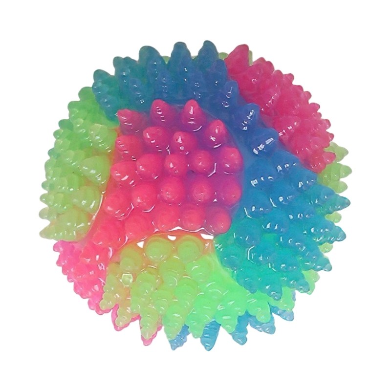 Colorful Pet Ball With Flashing Light For Indoor Outdoor Night time Activity