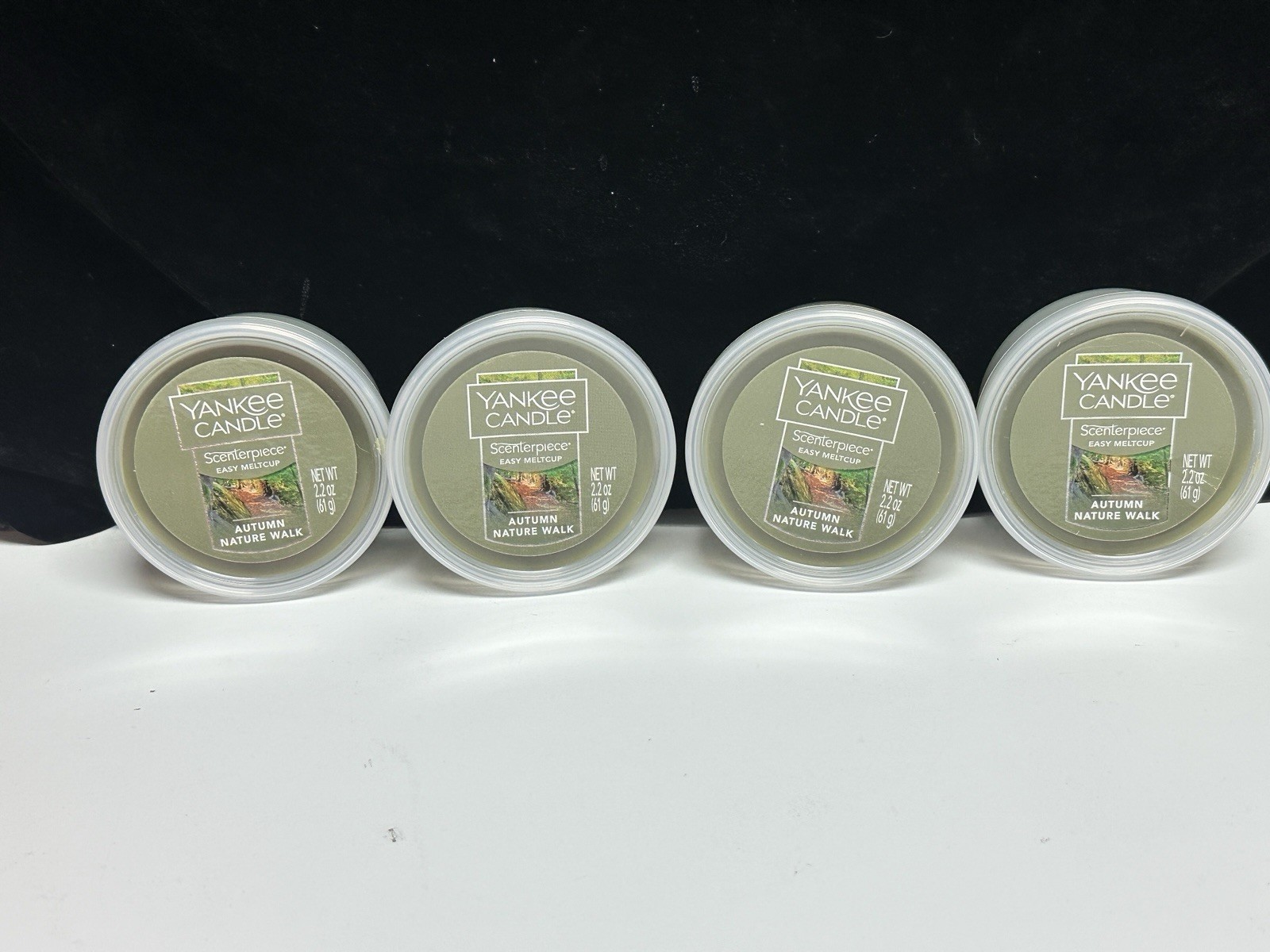 4 Yankee Candle AUTUMN NATURE WALK Scenterpiece Easy MeltCup 2.2 oz each