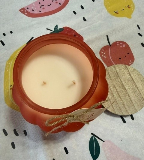 Large Pumpkin 36oz “Sage & Pumpkin” Scented 2 Wick Candle with Wooden Lid