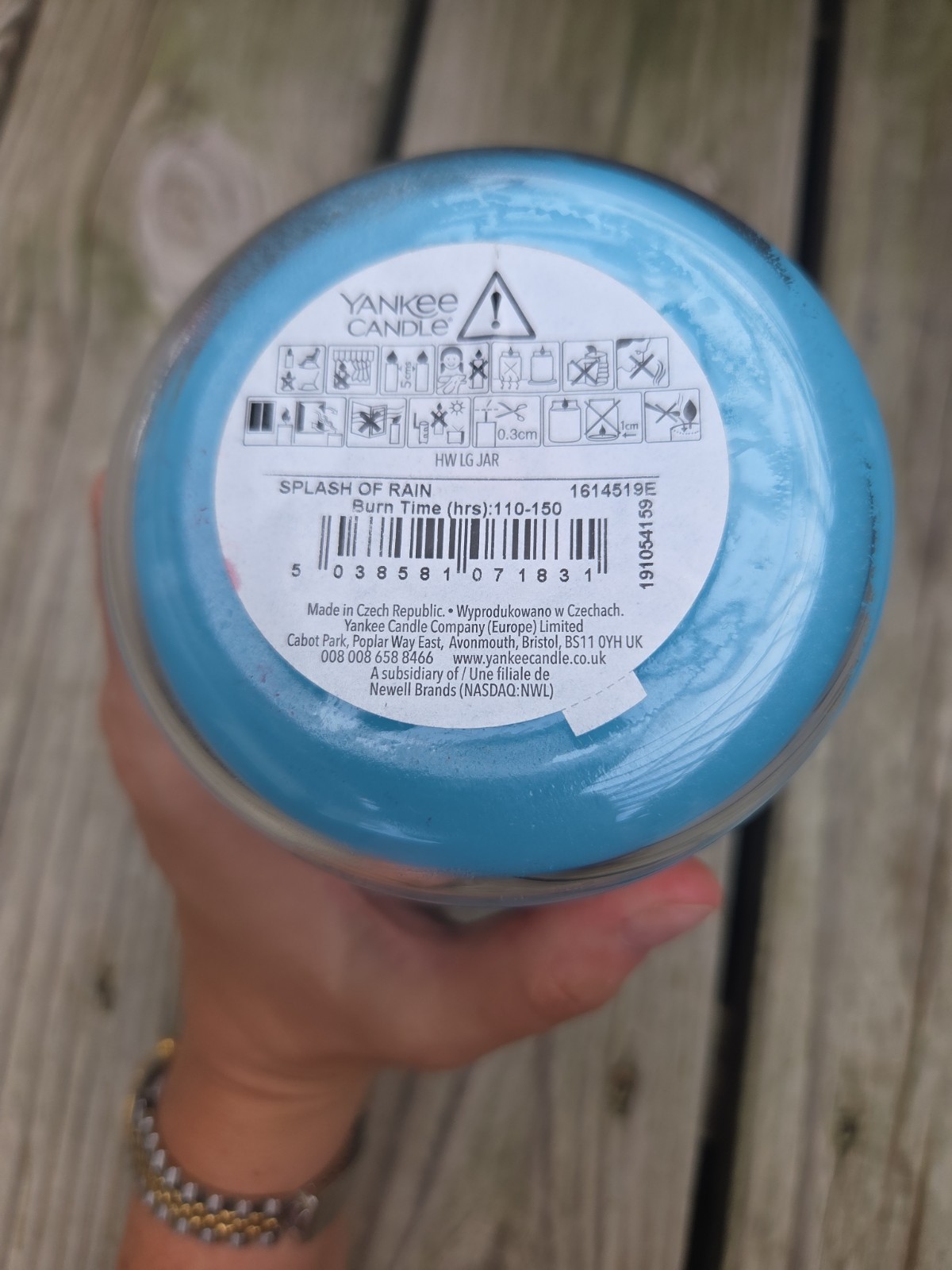Yankee Candle Splash of Rain European New Returning Classic Housewarmer Jar 22oz