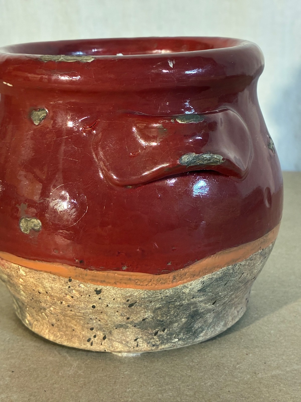 Pottery Barn Sonoma Red Candlepot, Small, Unscented