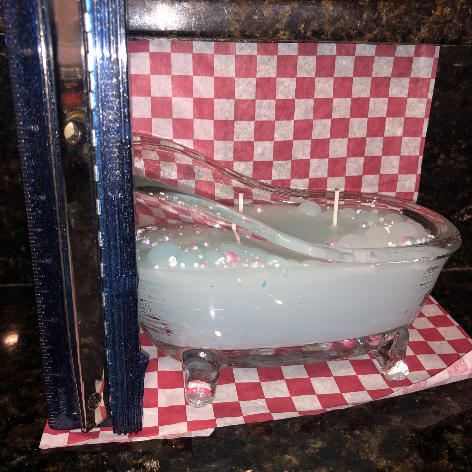 Handmade Candle Scented “Warmth” Bubble Bath Bathtub Bubbles Bathroom