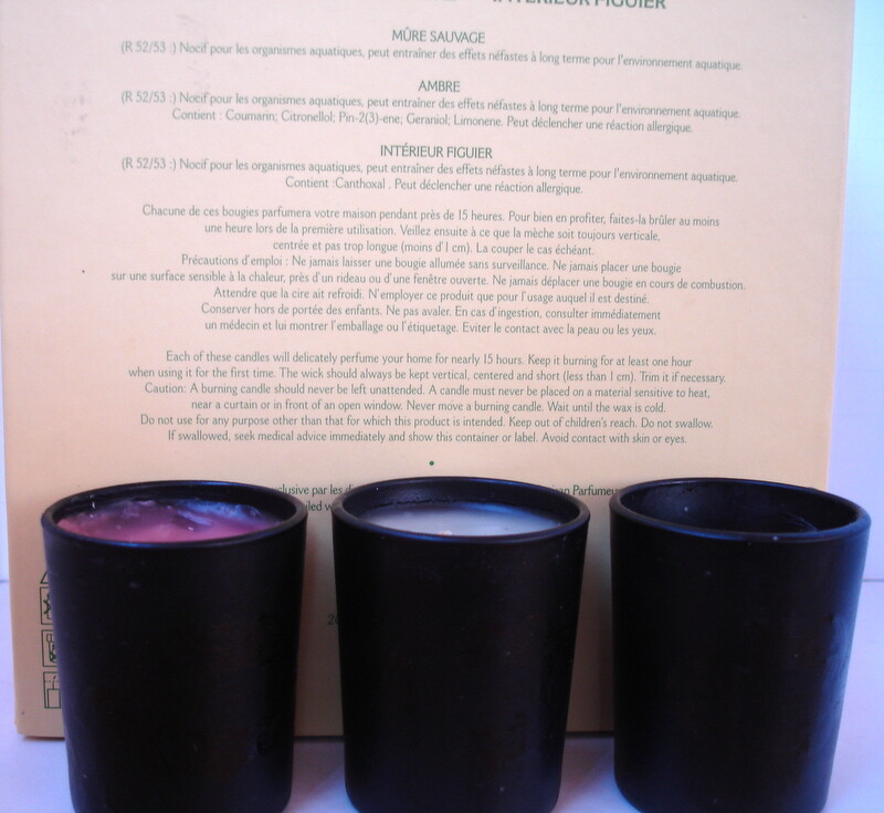 L’Artisan Parfumeur Scented Candles Mure Sauvage, Ambre, Fig LOT 3 Hard to Find