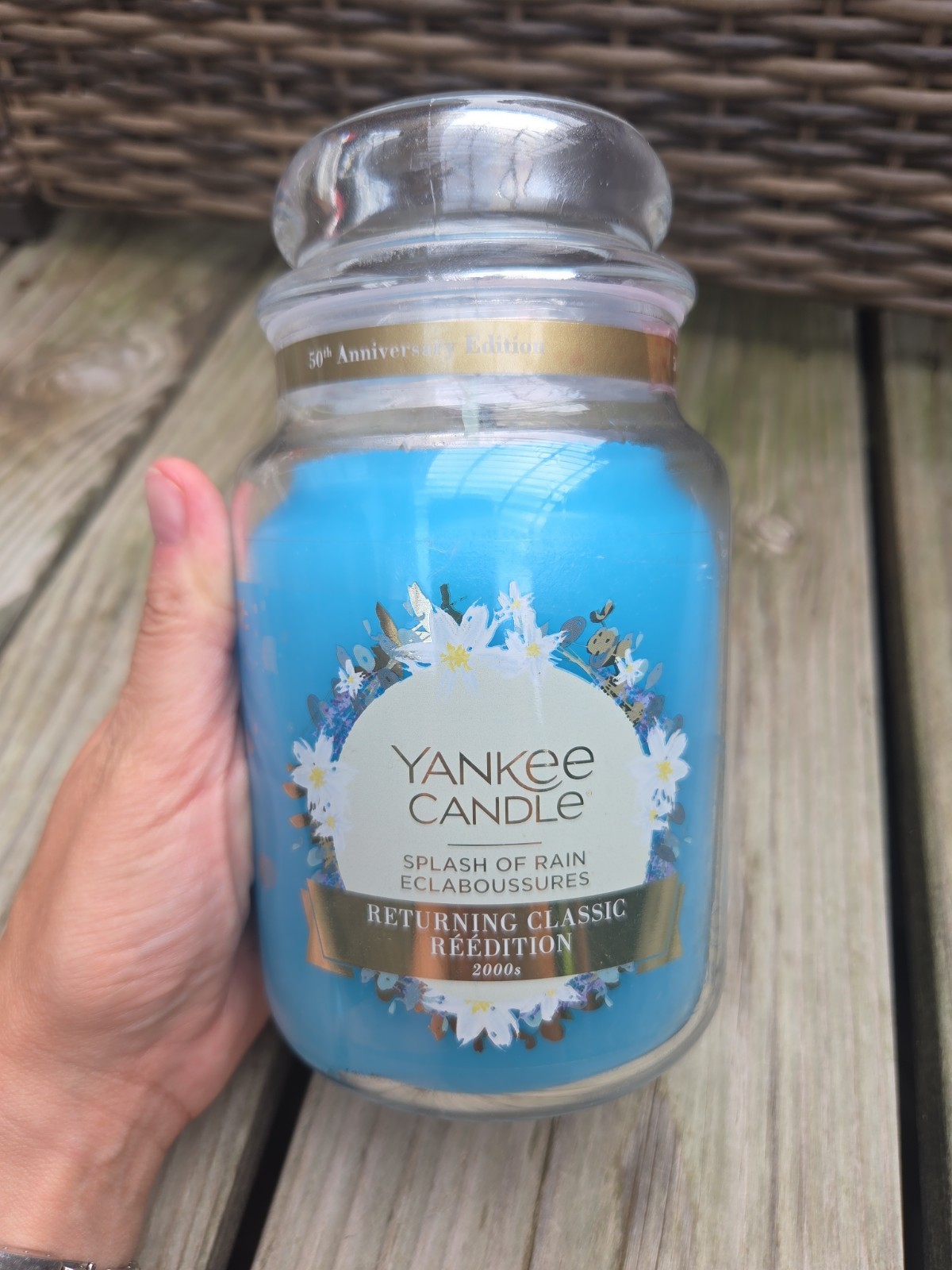 Yankee Candle Splash of Rain European New Returning Classic Housewarmer Jar 22oz
