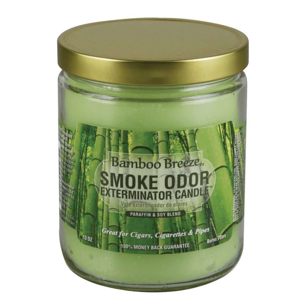 Smoke Odor Exterminator, Bamboo Breeze 13oz Jar Candle, 13 oz (Pack of 1)