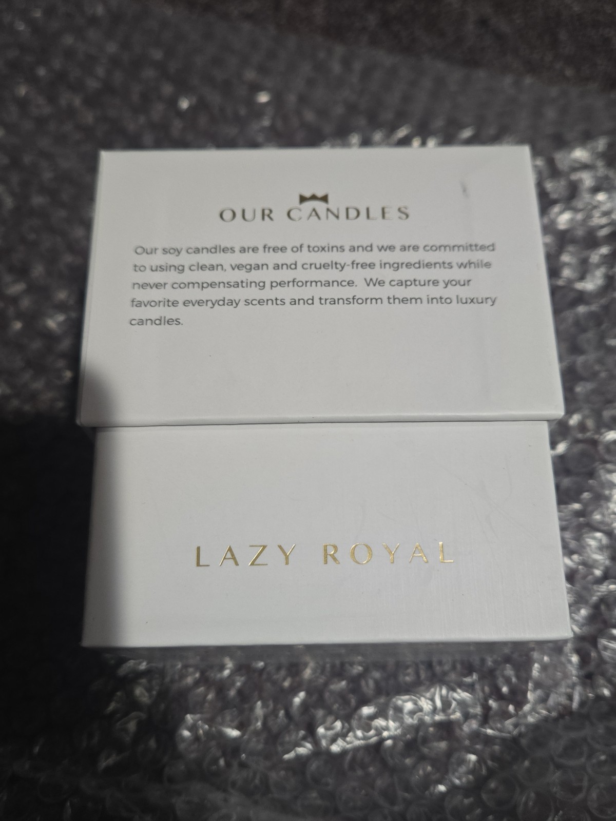 Lazy Royal Scented CANDLE Dubai Wharf Scent Made In Canada Rare
