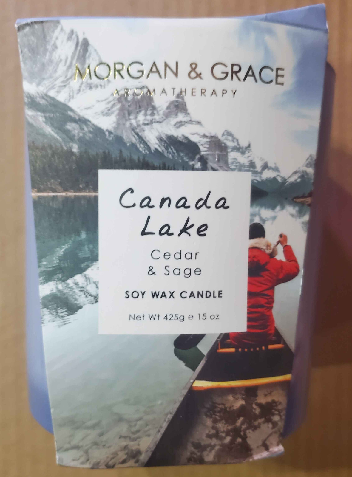 Morgan & Grace ‘Canada Lake’ Cedar & Sage Scented Candle 15oz Australia – New