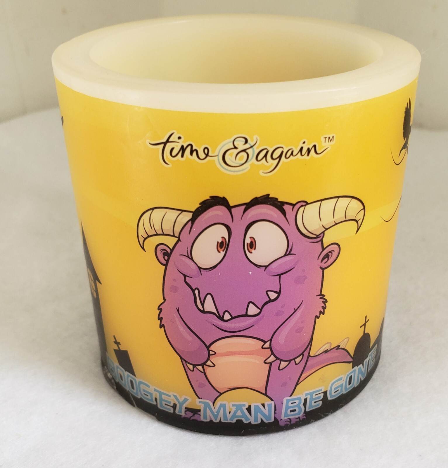 Monster Destroyer Childrens Bedroom LED Flameless Candle Bedtime Routine Helper