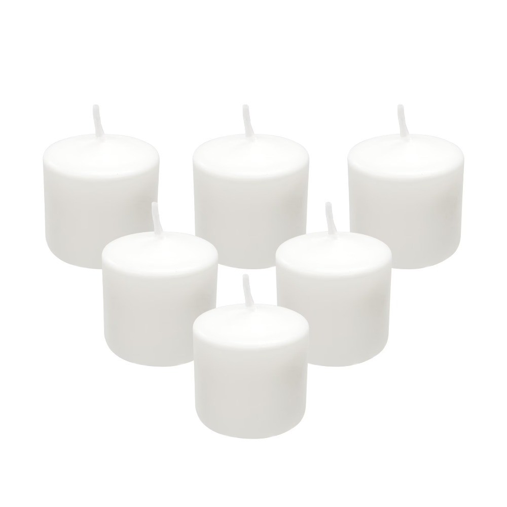 White Unscented Votive Candles 16 Count Pack