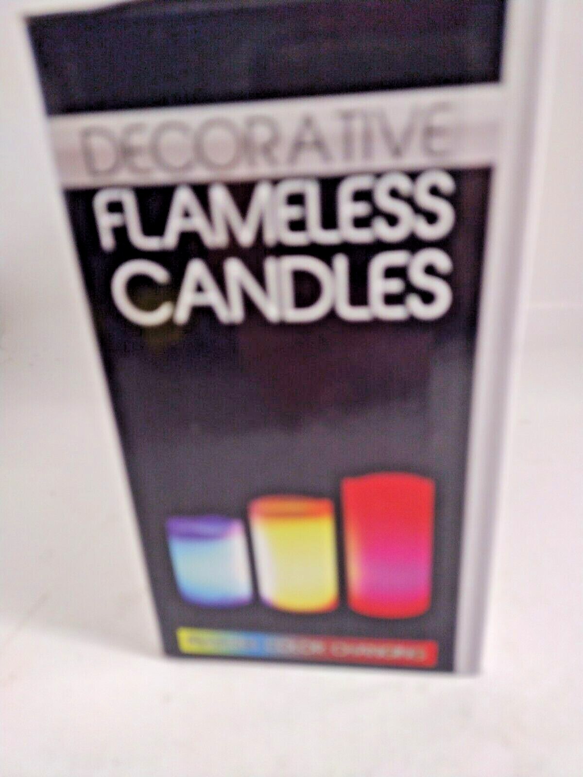 Flameless Candles Remote Color Changing Size 6″ 4″ 3″ Set Of 3