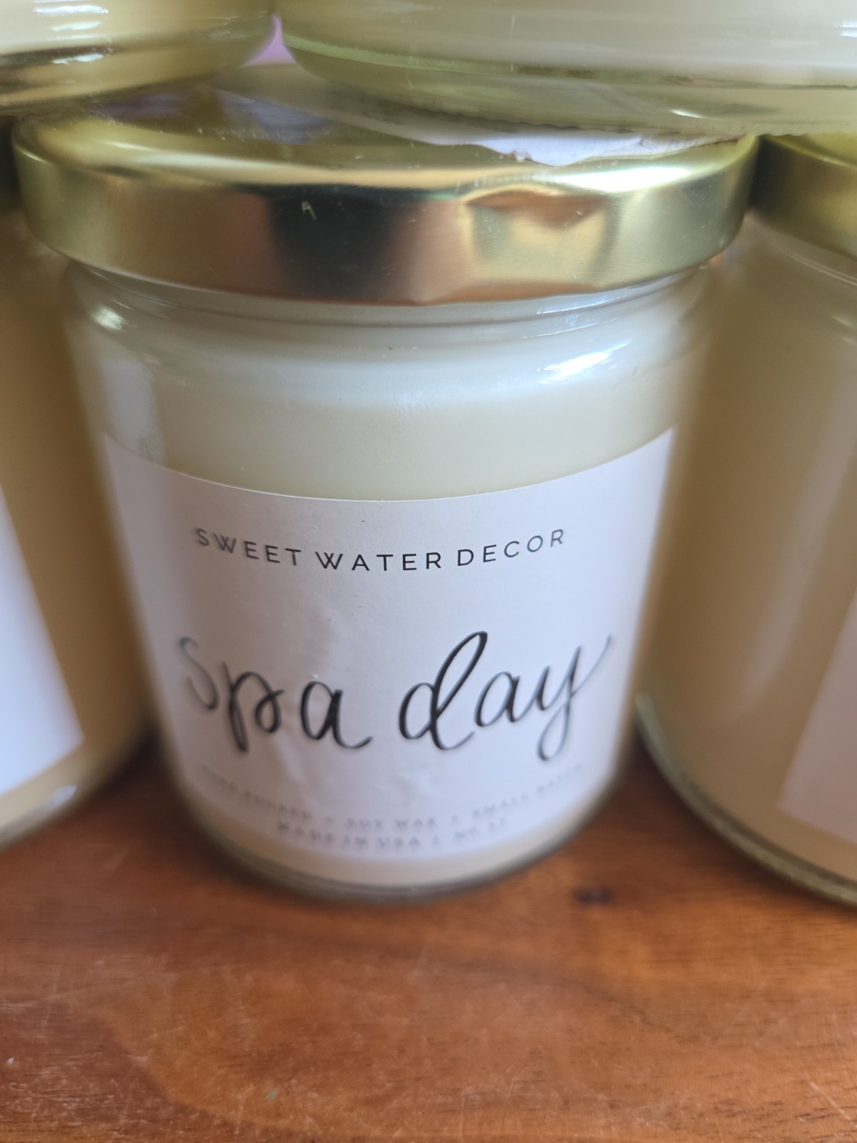 Sweet Water Decor 9 Oz Warm + Cozy Hand Poured Soy Wax Blend Made in USA Lot 6