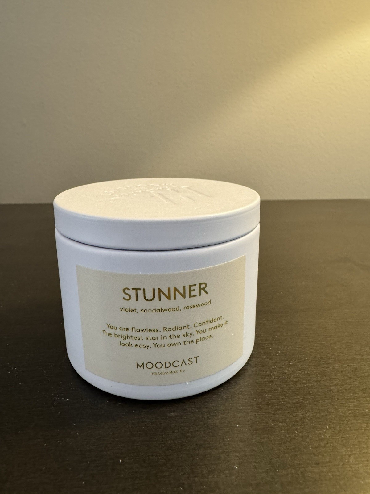 Moodcast Stunner Candle 3 oz 85 g Travel Size NEW