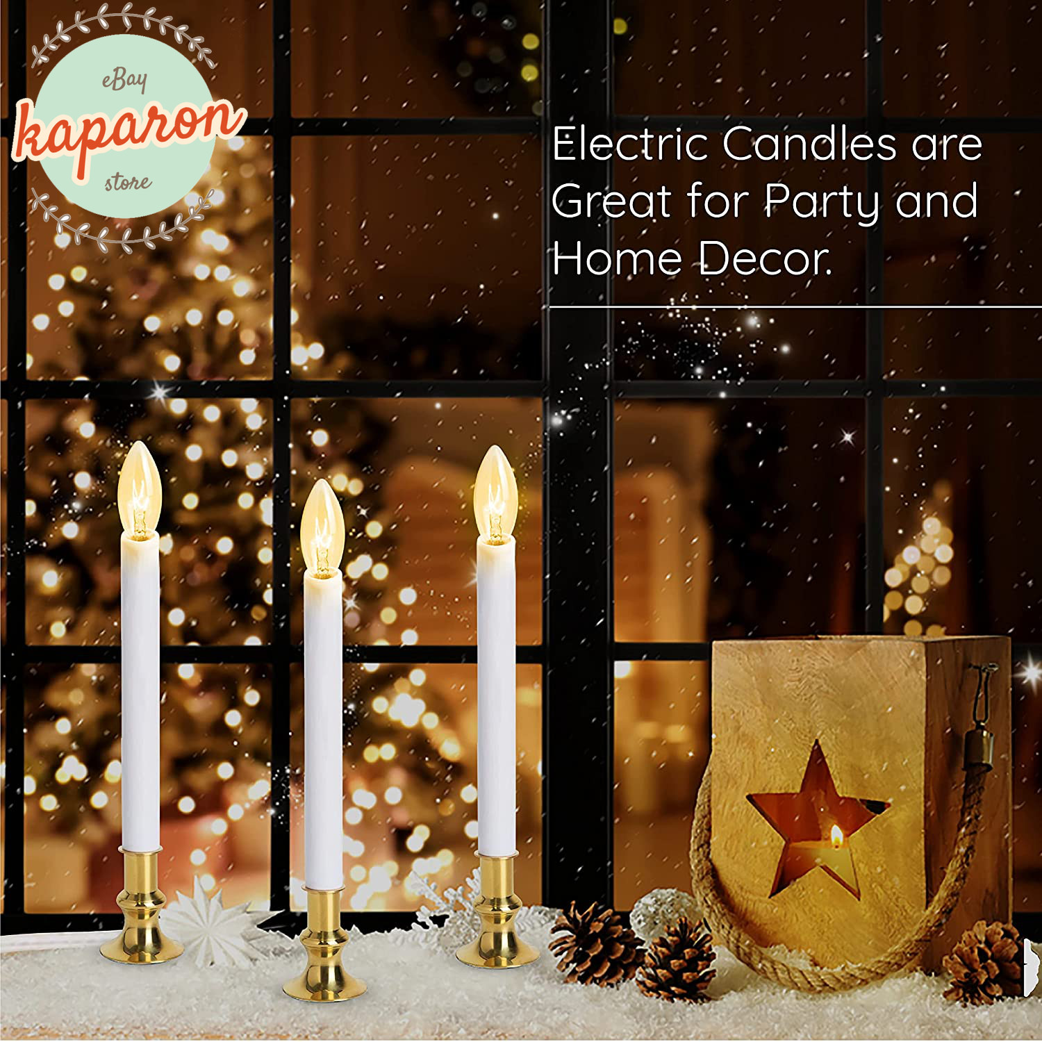 Electric Window Candle Light Glass Bulb Dusk To Dawn Sensor Lights Home Decor 6