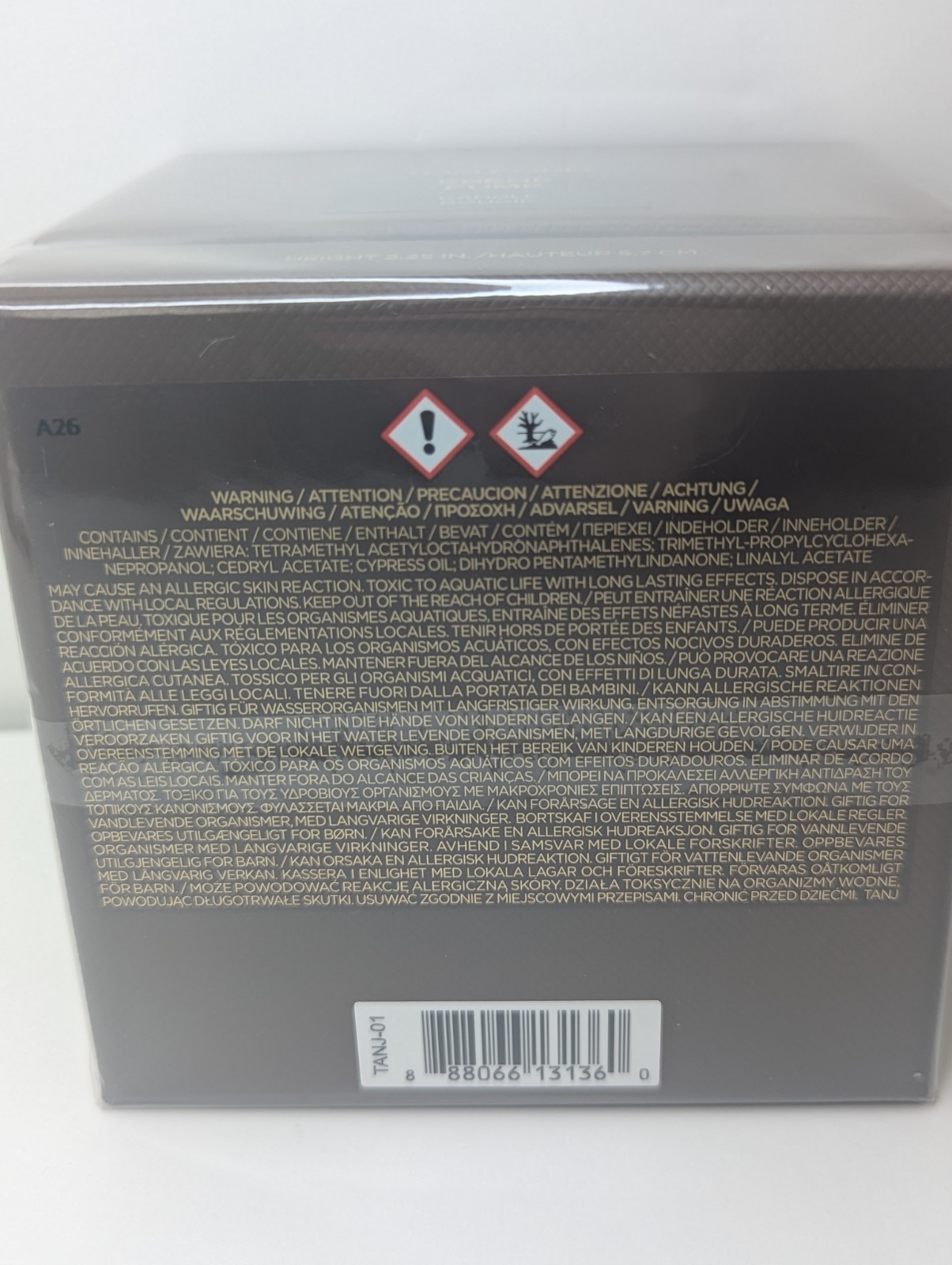 Tom Ford Ébène Fumé Candle 2.25″ Home Scent Bougie NEW Sealed in Box