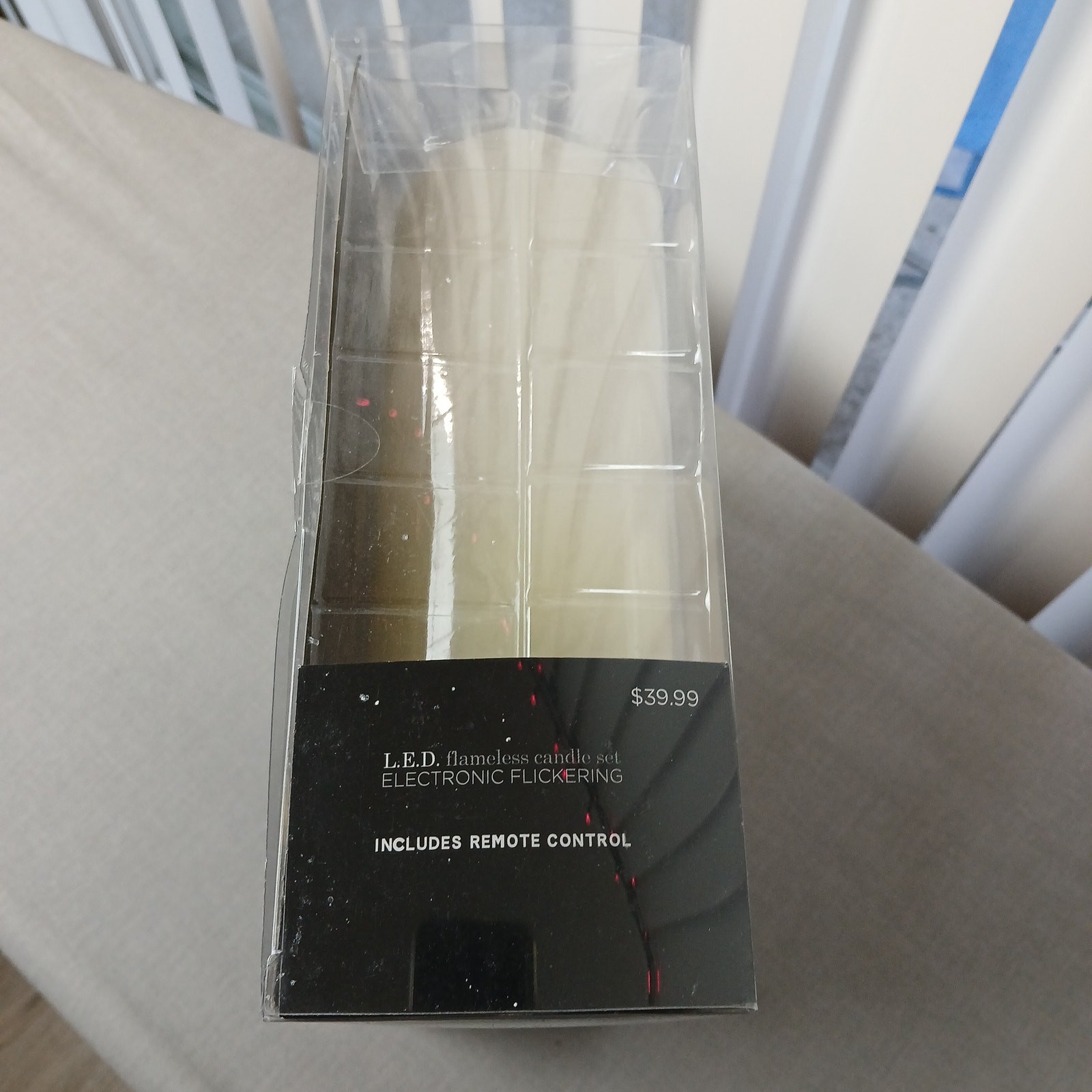 LED Flameless Candle Set of 3 vanilla missing remote AAA batteries NOT included