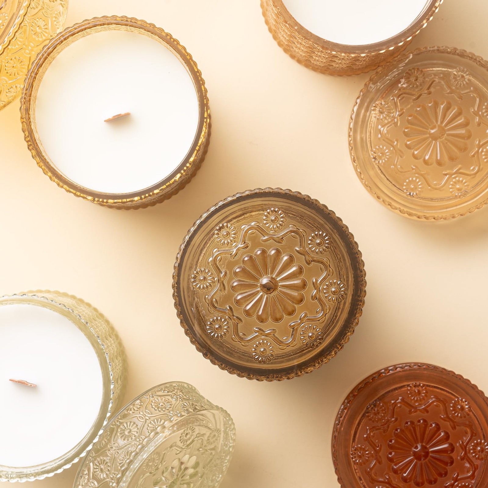 | Sahara Amber Candle | Bergamot, Clove & Amber | 19 oz Wooden Wick | Natural…