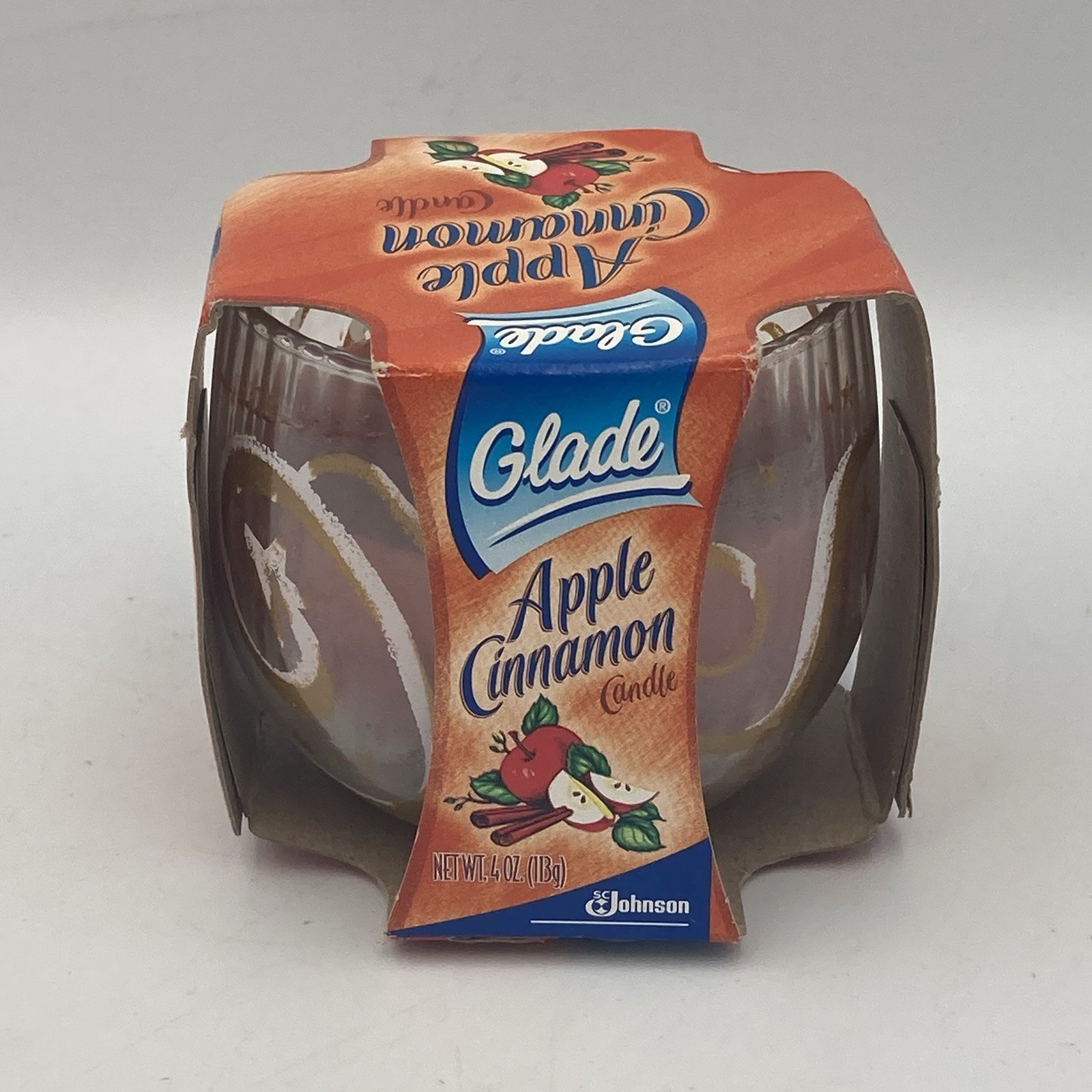 Glade Candle Christmas 2003 Gingerbread Spice Glistening Snow Apple Cinnamon