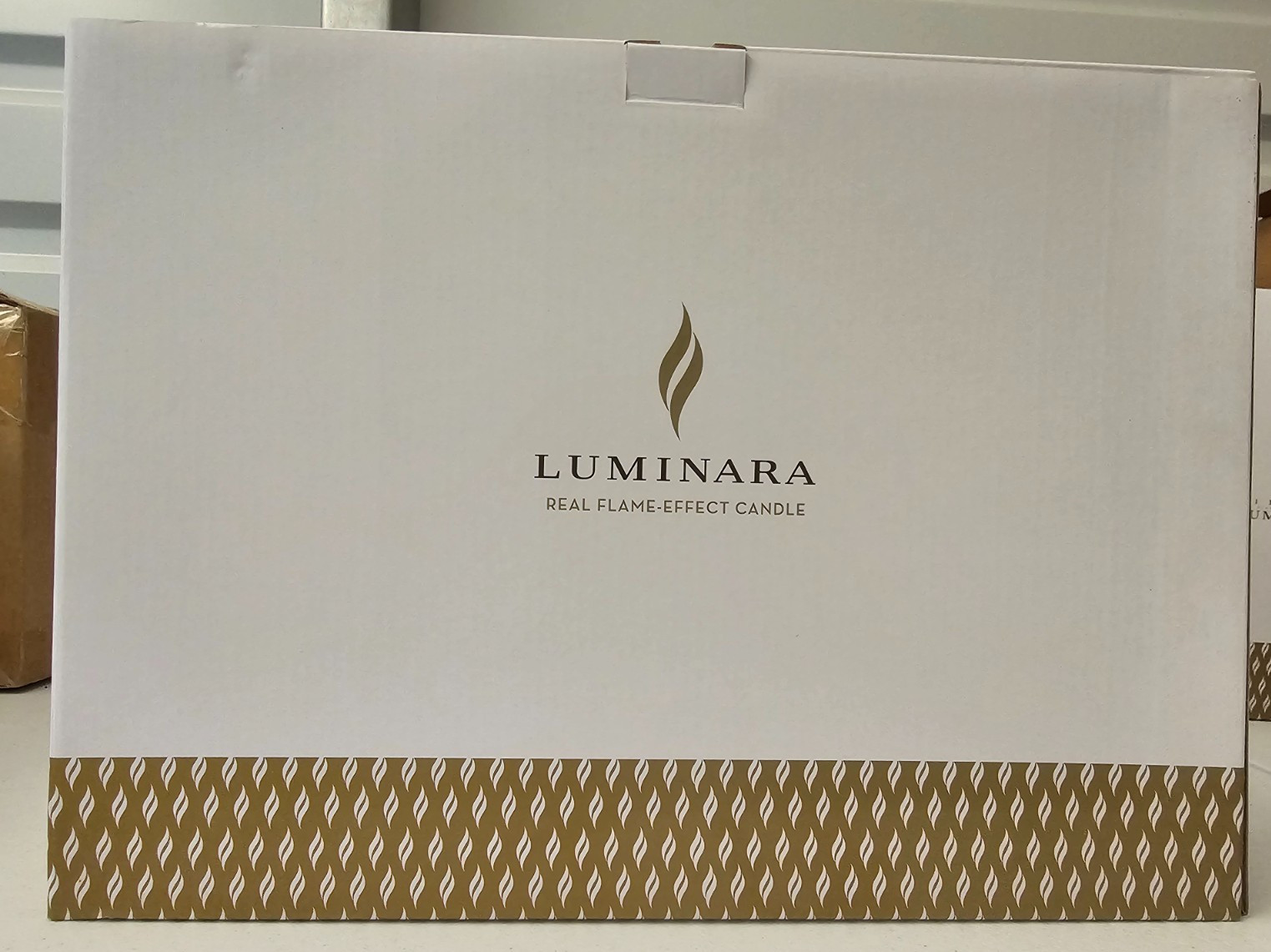 Luminara Silver Glitter 3 Pillar Candle Set Remote Control 5″, 7″ and 9″ X 3″