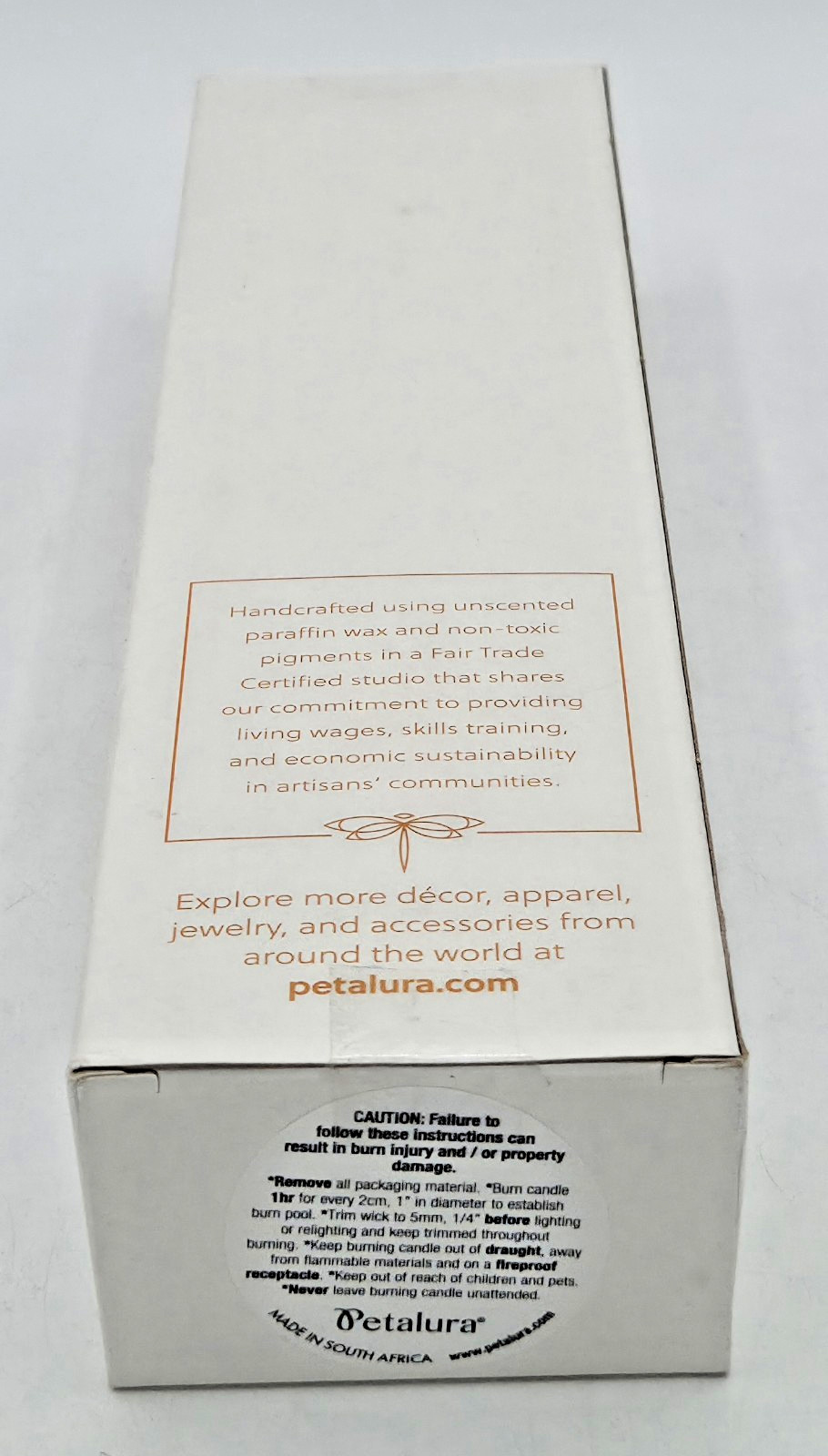 Petalura Hand Painted Candles from South Africa African⚡6 NEW IN BOX ⚡FREE SHIP⚡