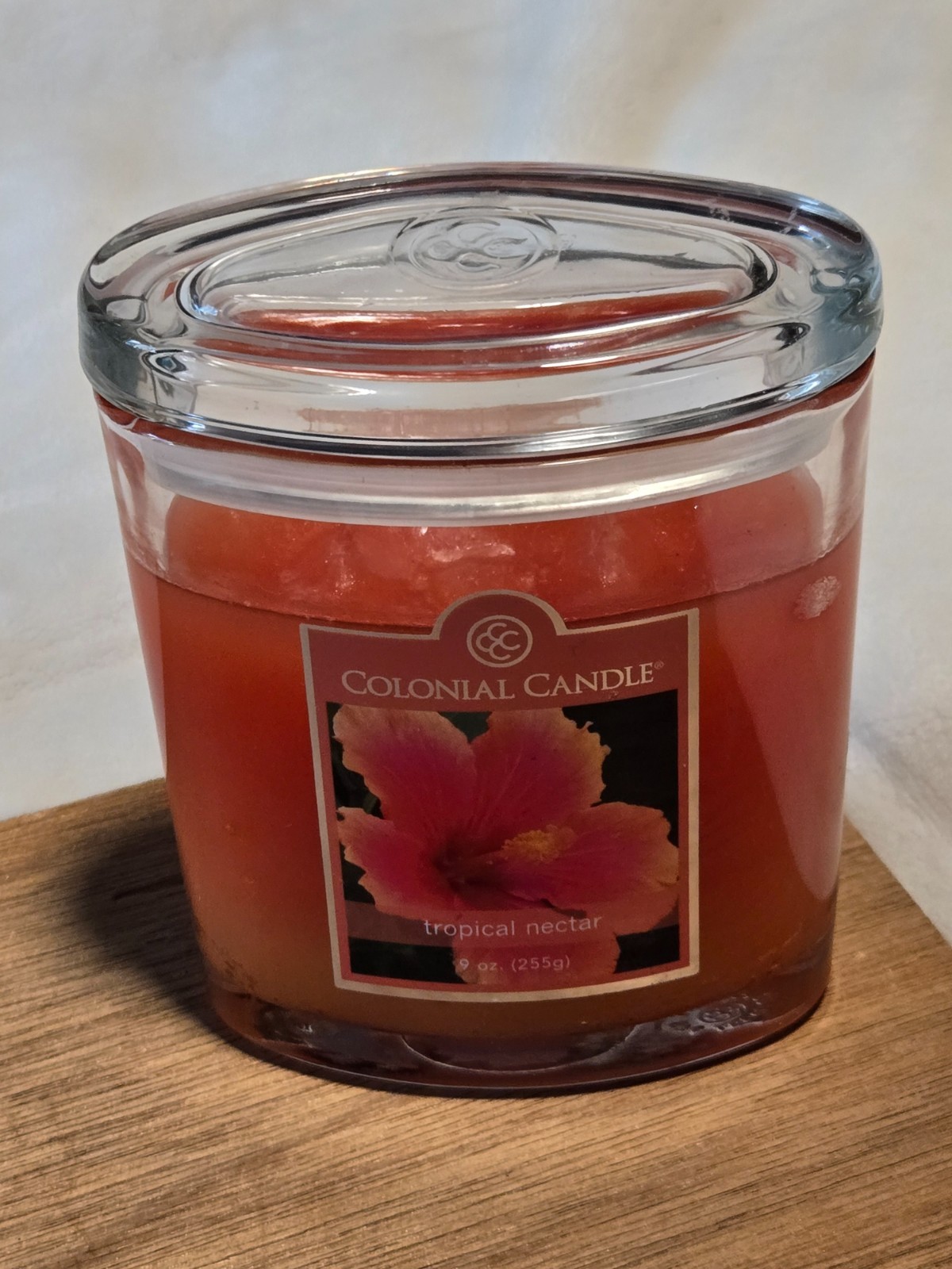 Colonial Candle Tropical Nectar Scented 2 Wick Candle 9 oz Oval Jar 2011 NEW