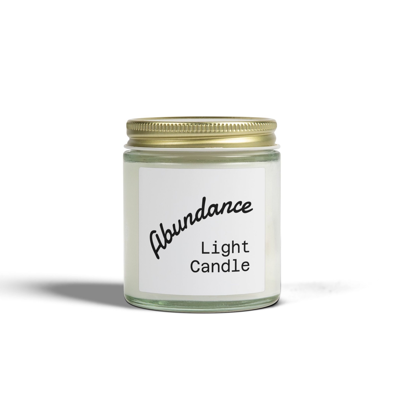 Abundance Light Candle Coconut Apricot Wax Candle | 4oz 9oz
