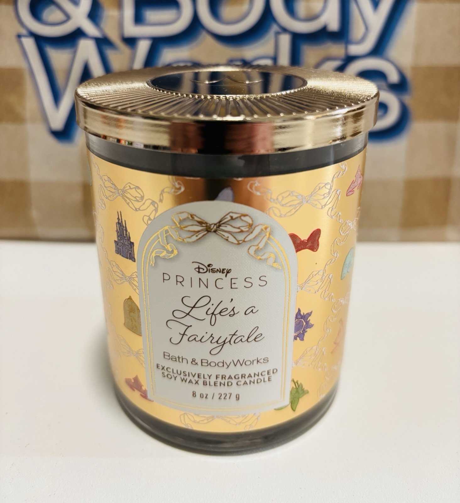 NEW! Bath & Body Works Disney Princess LIFE’S A FAIRYTALE Single Wick Candle 7oz