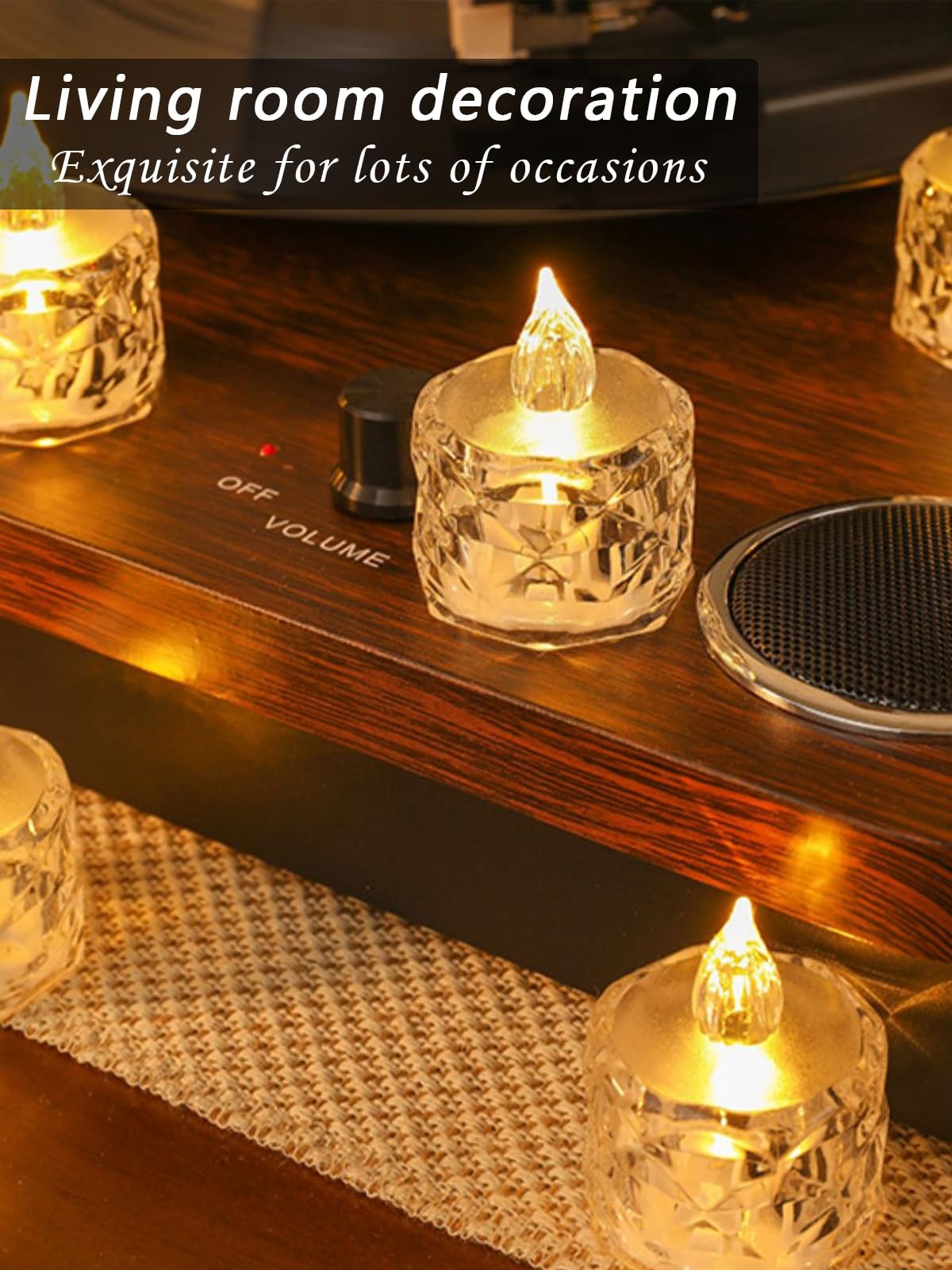 24pcs Flashing Battery Powered LED Votive Tea Candles, Realistic Electronic F…