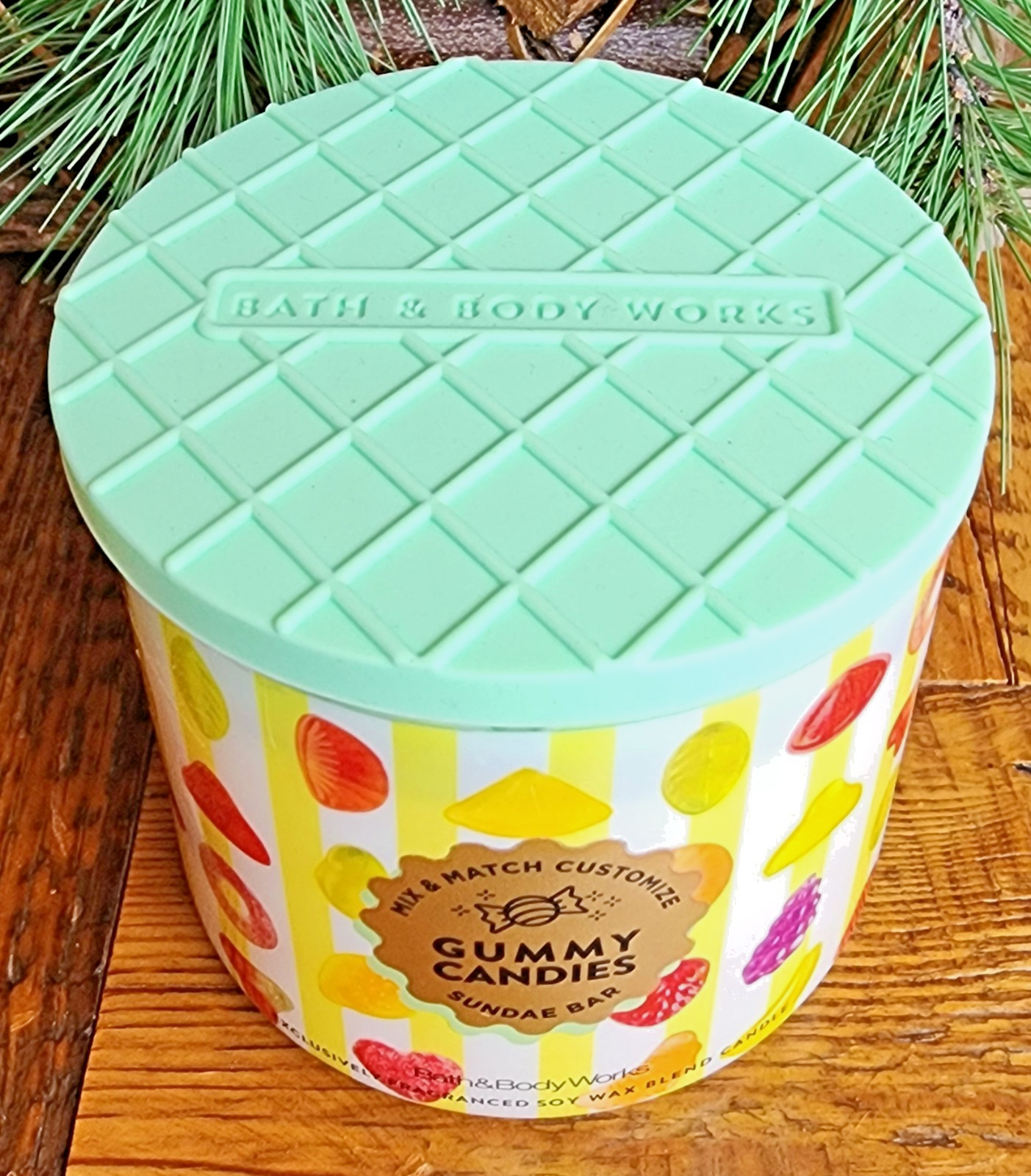 2026🌱🪺SPRING~🍋🍇🍊🍒GUMMY CANDIES~3 WICK CANDLE~Bath & Body Works~SHIP FREE
