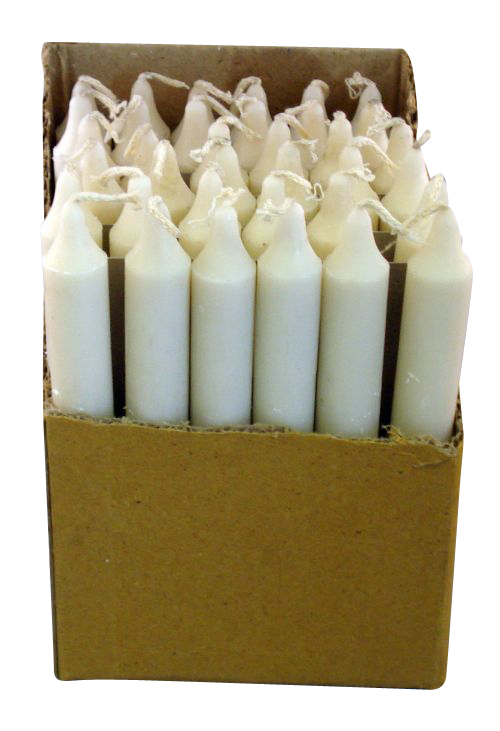 Lot of 36 x 6″ Taper Candles: WHITE (Spell Candles Altar Household)