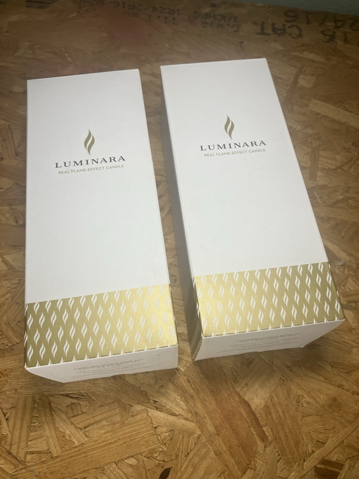 Luminara LU5401 Set of 6 Gray Assorted Pillars 3 sizes Grey – New in Box