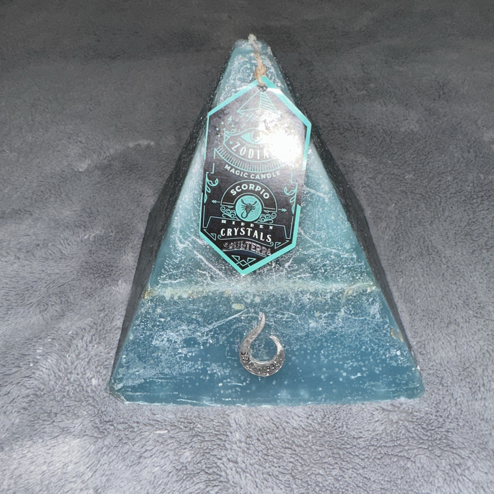Soul Terra Scorpio Pyramid Candle Hidden Crystals Zodiac Magic Candle