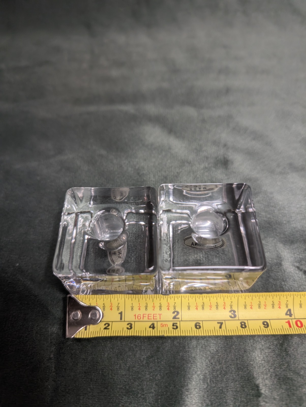 Creative Candles Vintage New in Box 8 Blue Tapers 12 x 1/2 + 2 Candle Holders