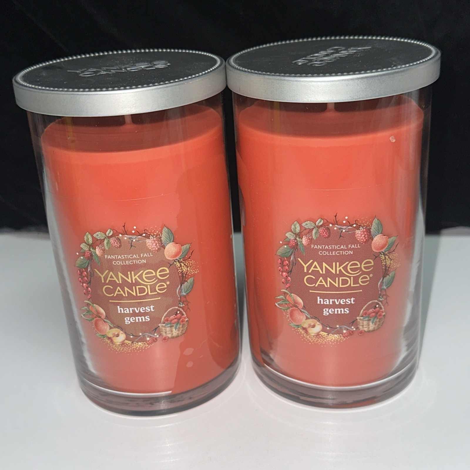 LOT OF 2-NEW-Yankee Candle HARVEST GEMS Large 14.25oz. FREE SHIPPING