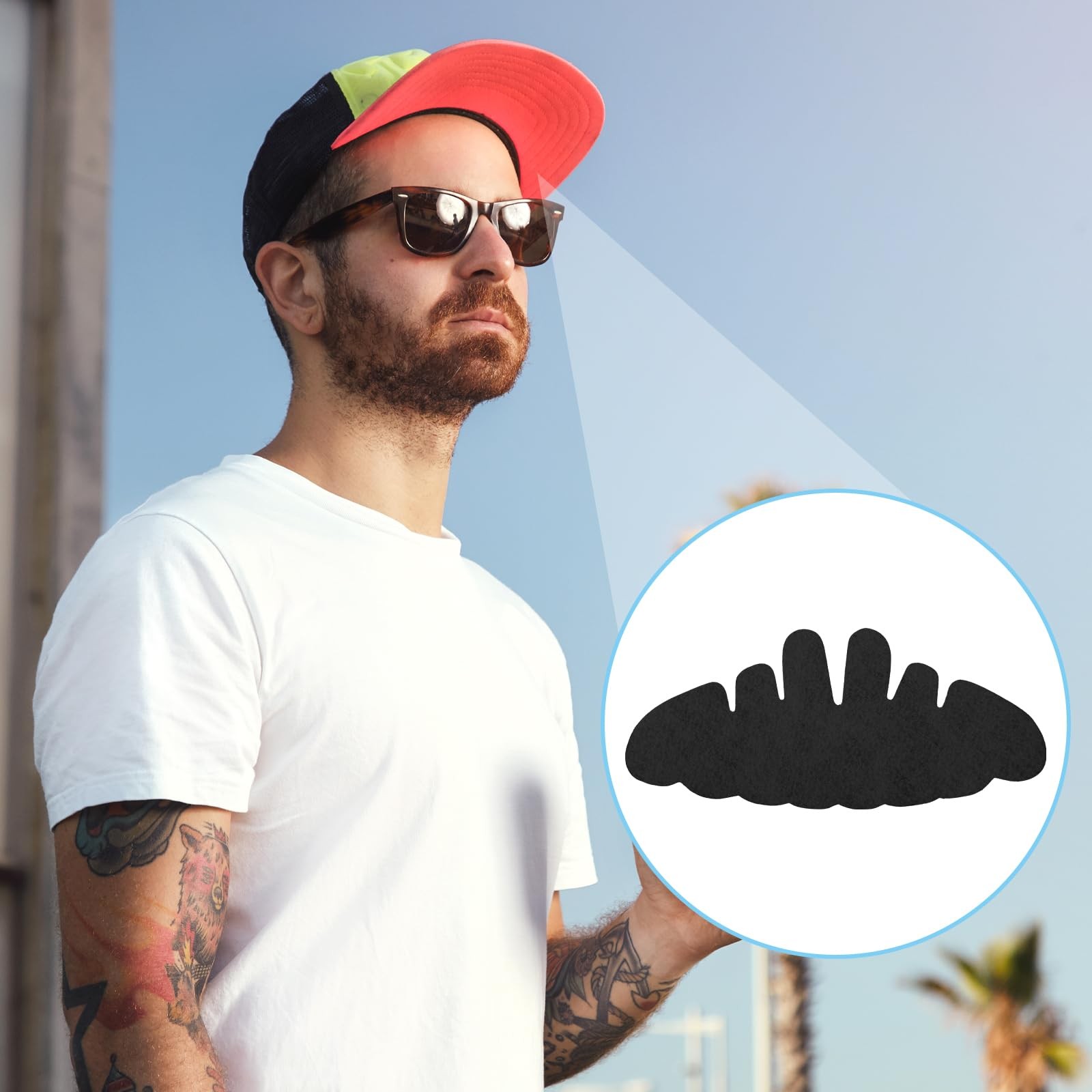HJZHII 10Pcs Baseball Caps Inserts, Washable Hat Felt Shapers Flexible Hat Sw…