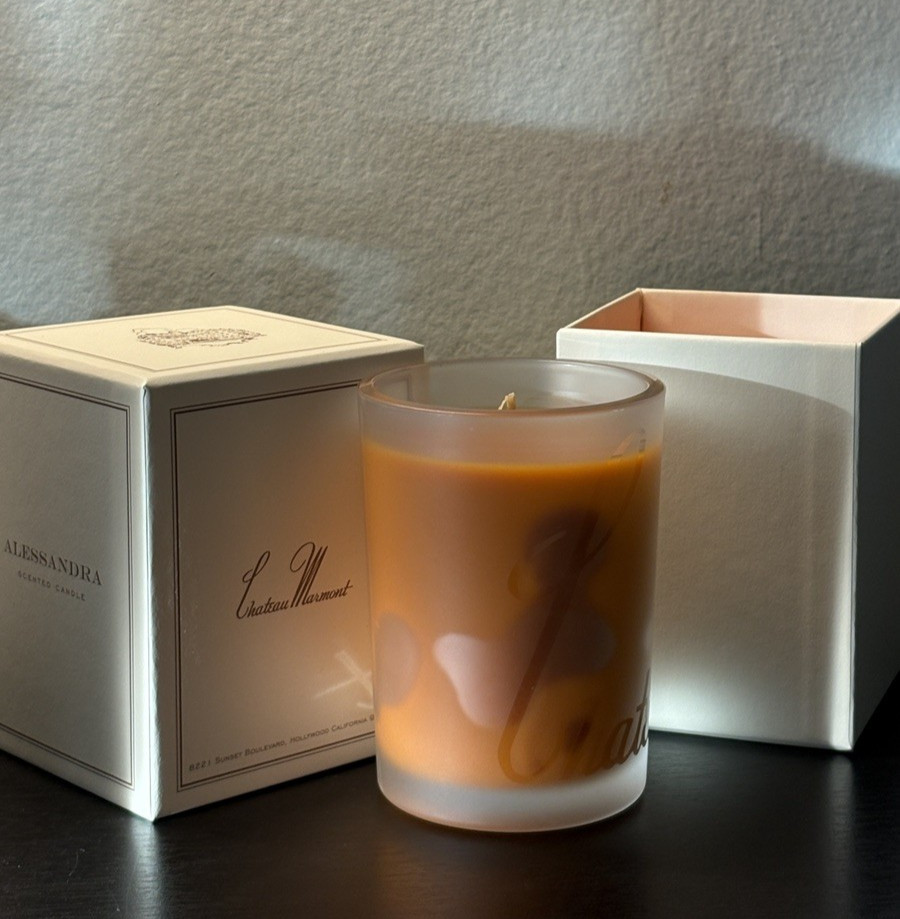 New Chateau Marmont Hollywood 100% Authentic Luxury 8oz. Candle NEW Matches