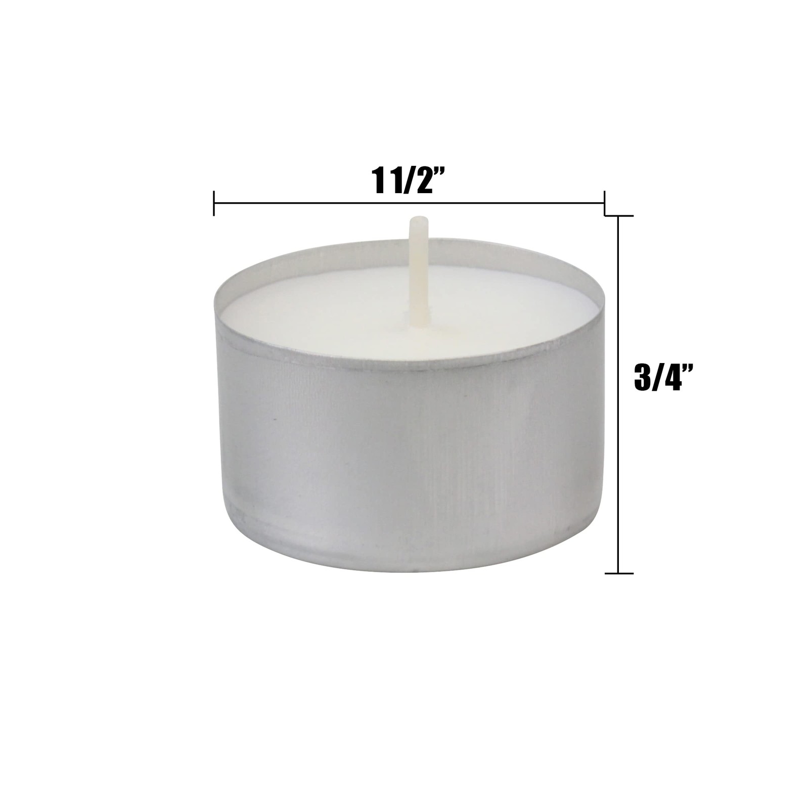 Stonebriar Unscented Long Burning White Tealight Candles, Bulk Pack, 67 Hour …