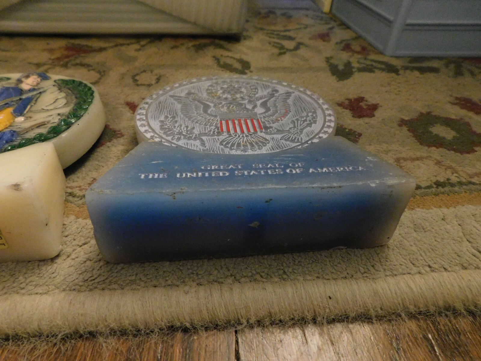 Vtg Lot America’s Heritage Minuteman Seal United States Spirit 76 Molded Candles