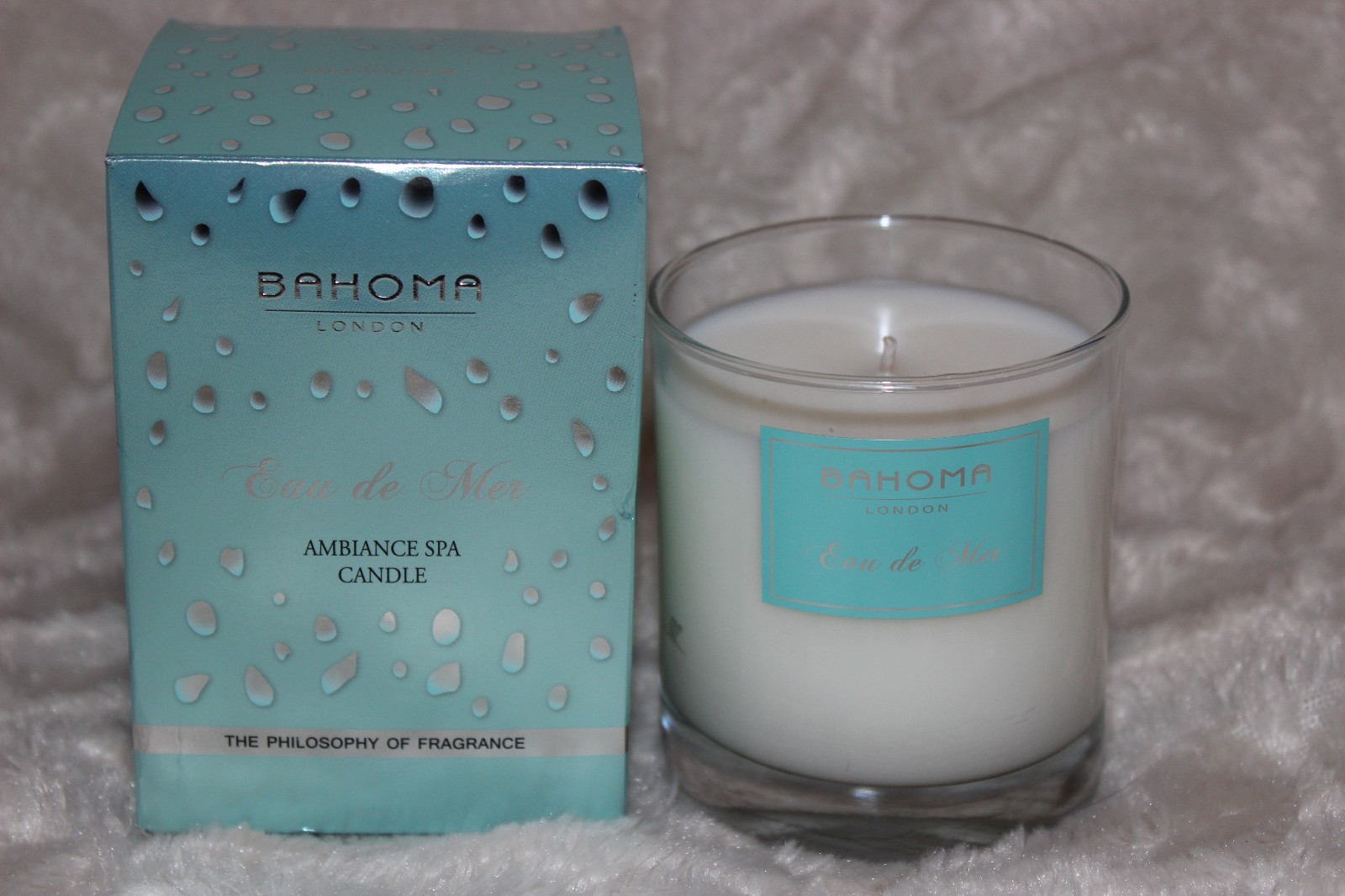 BAHOMA London Eau de Mer Ambiance Spa Candle 7.75 oz 220 g 75 hrs NEW NIB Nice $