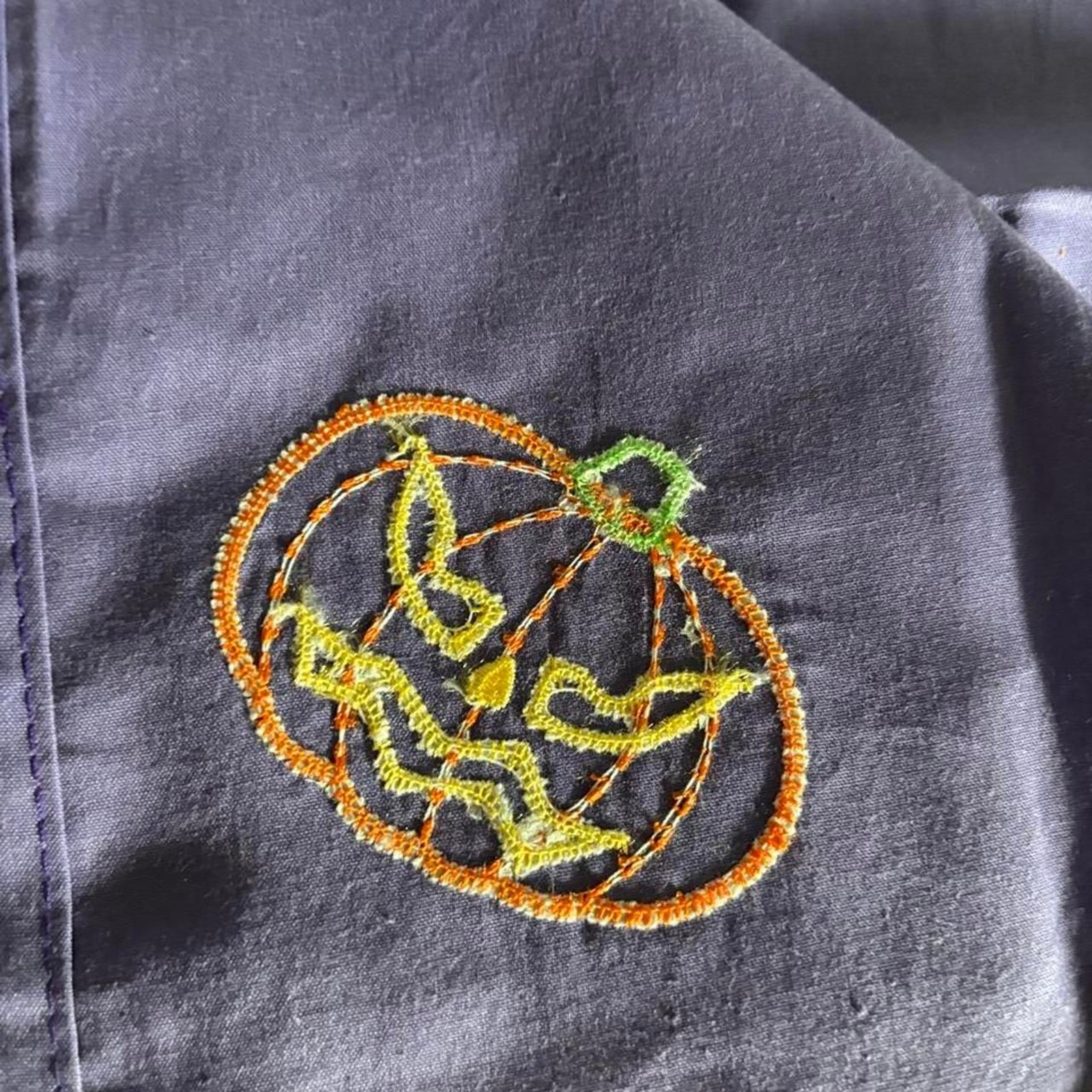 Halloween Fall Autumn Cloth Napkins Pumpkin Jack O’ Lantern Harvest Retro