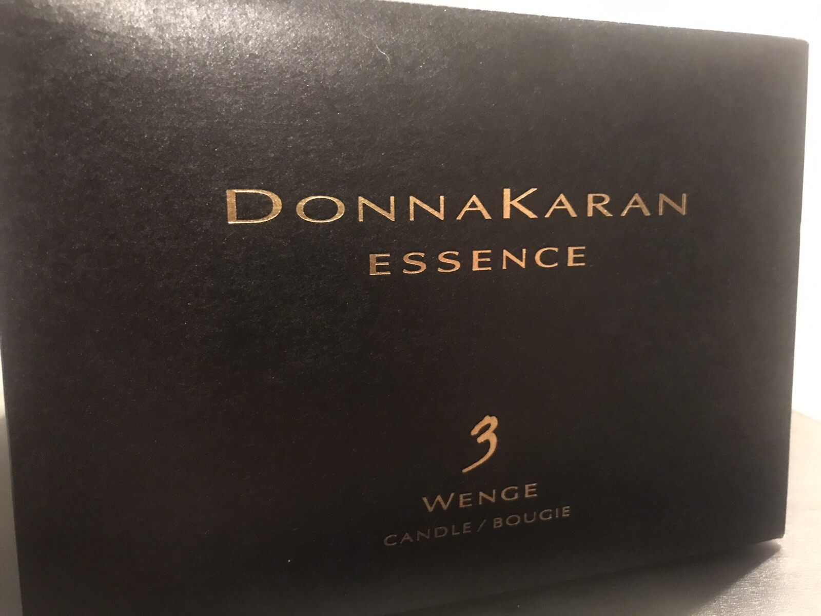 Donna Karan Black 4-wick Candle ESSENCE 3 Wenge NEW IN BOX DISCONTINUED RARE!
