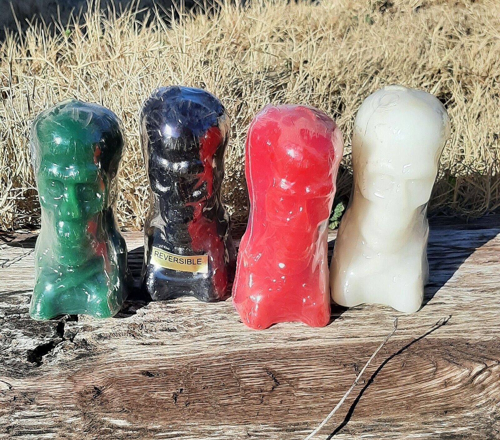 Skull Figure Candle 5.5″H Magick Wicca Spell&Ritual Voodoo 3 Colors & Reversible