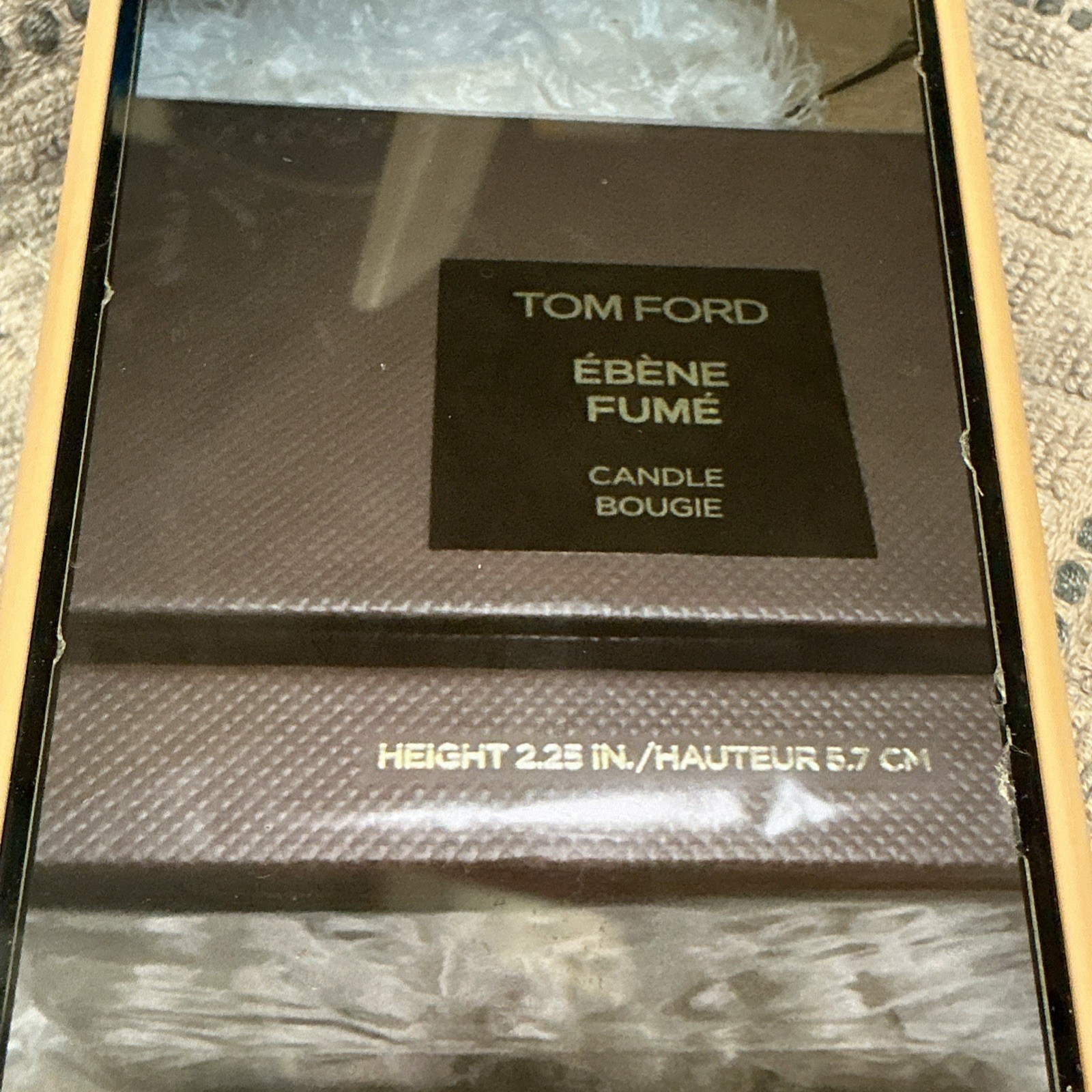 Ebene Fume Candle Bougie By Tom Ford Height 2.25 In / 5.7 cm ( 2022)