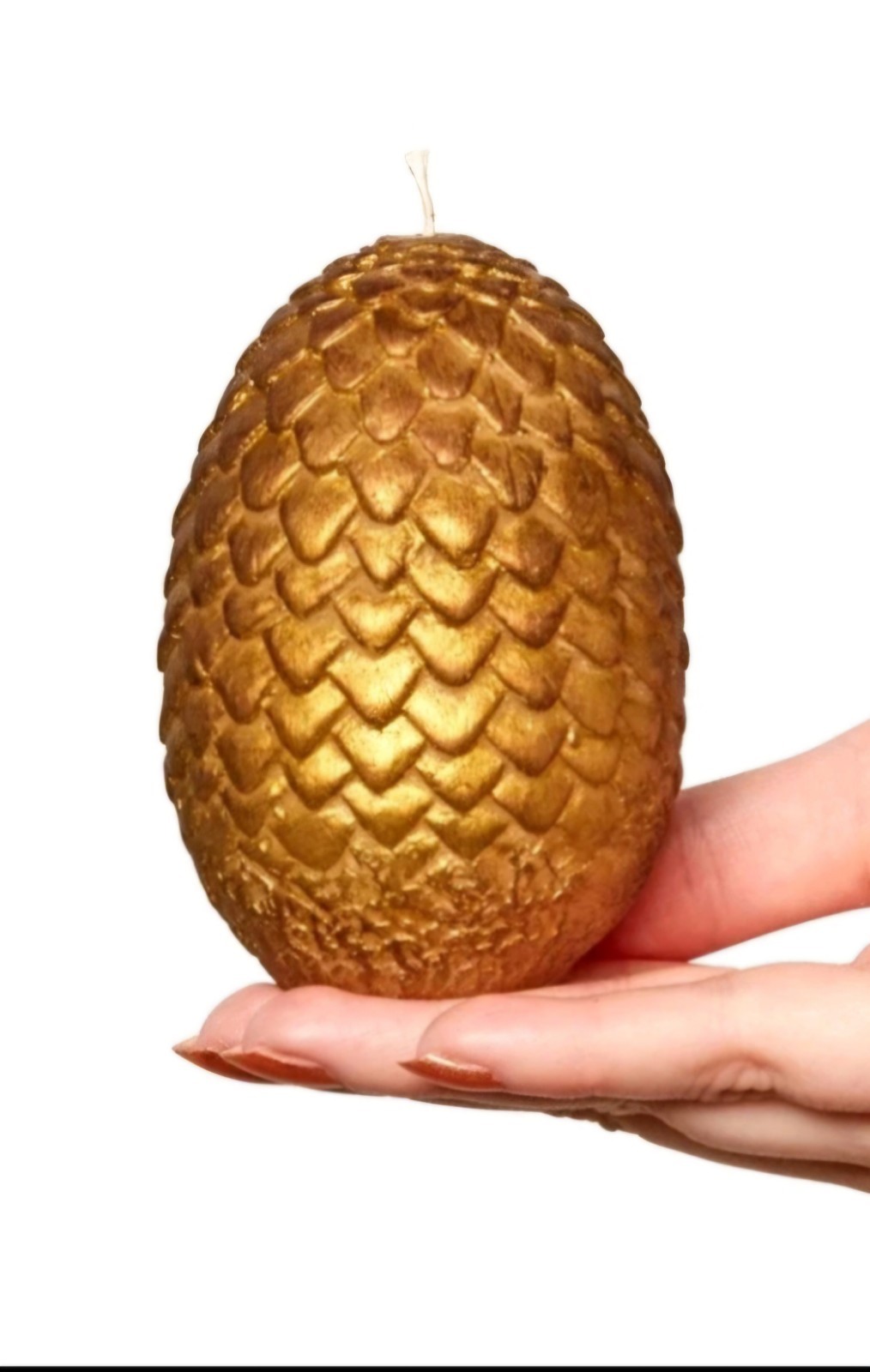 GAME OF THRONES Sculptured Hand-Painted DRAGON EGG CANDLES Set Of 3 OFFICIAL HBO