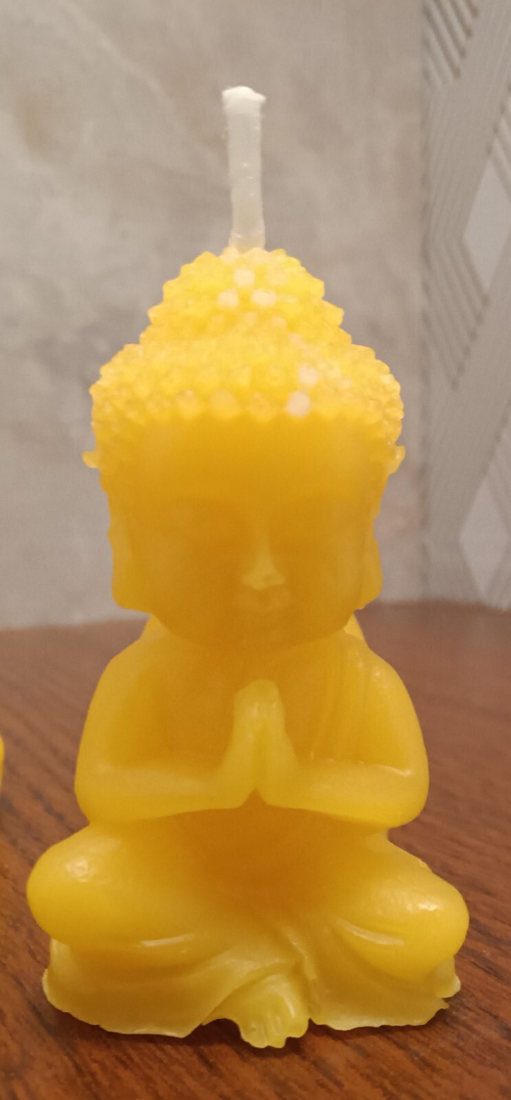 Buddha Candle Set – 3 PCS, Handmade in USA, 100% Beeswax, Organic & Meditation.