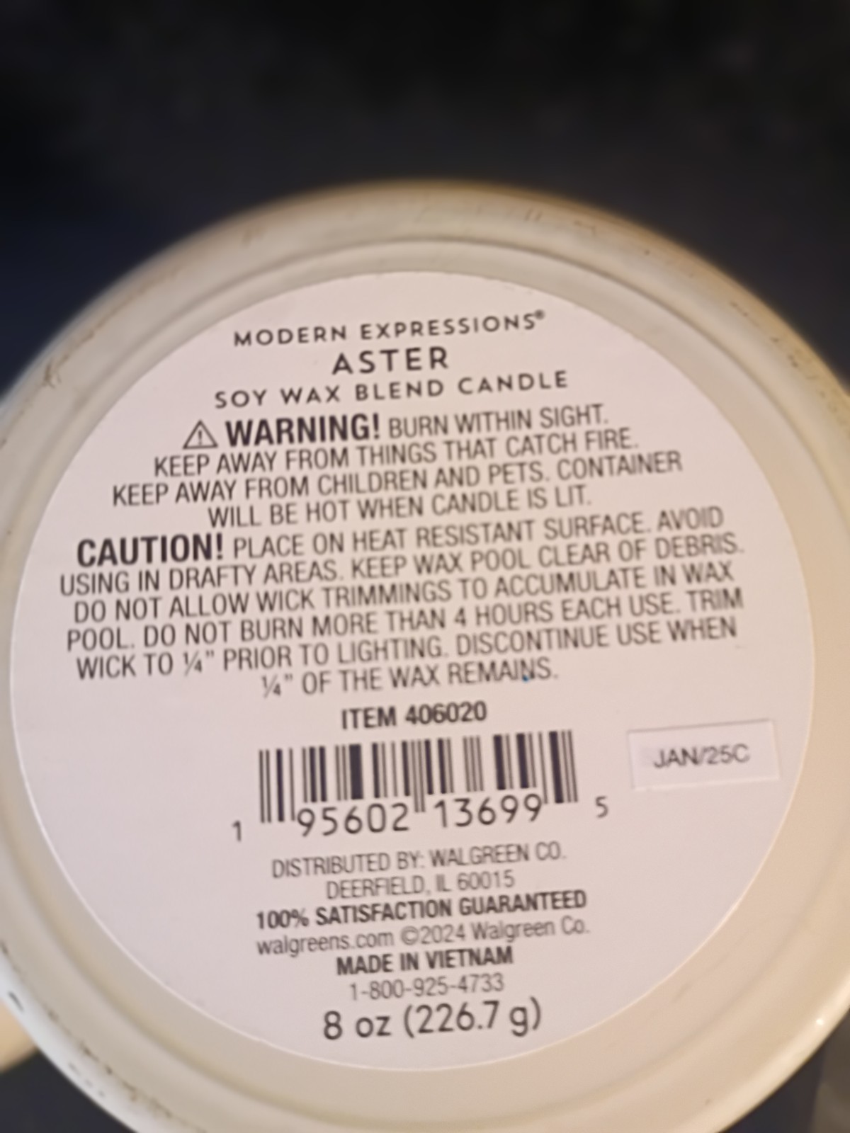 Modern Expressions Soy Blend Candle Lot of 2 September Aster & October Marigold